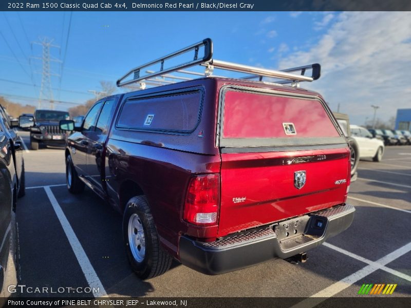 Delmonico Red Pearl / Black/Diesel Gray 2022 Ram 1500 Classic Quad Cab 4x4