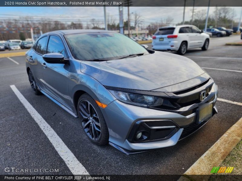 Polished Metal Metallic / Black 2020 Honda Civic Sport Hatchback