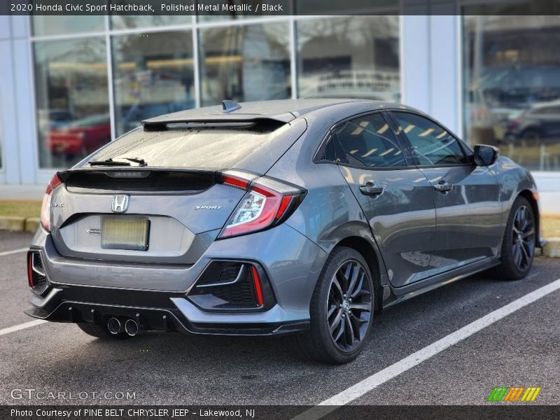 Polished Metal Metallic / Black 2020 Honda Civic Sport Hatchback
