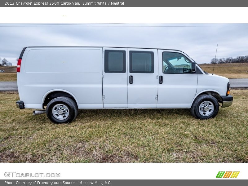 Summit White / Neutral 2013 Chevrolet Express 3500 Cargo Van