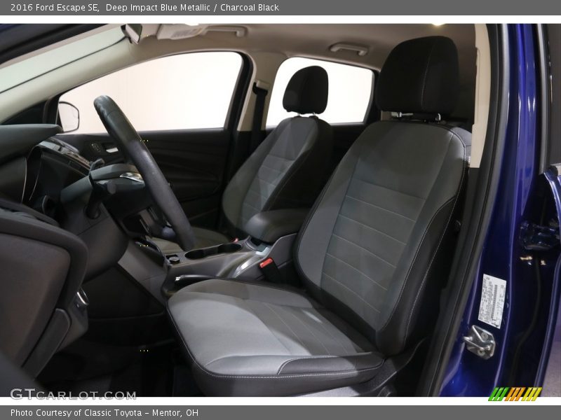 Deep Impact Blue Metallic / Charcoal Black 2016 Ford Escape SE