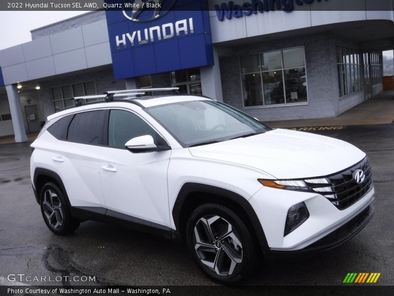 Quartz White / Black 2022 Hyundai Tucson SEL AWD