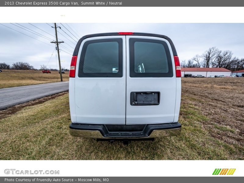 Summit White / Neutral 2013 Chevrolet Express 3500 Cargo Van