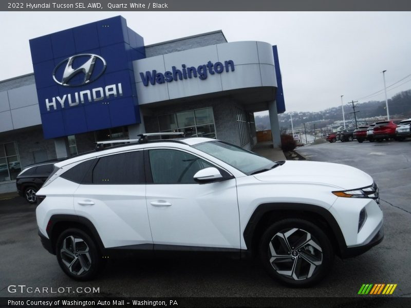 Quartz White / Black 2022 Hyundai Tucson SEL AWD