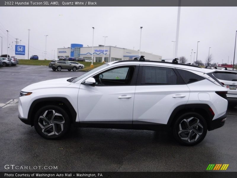 Quartz White / Black 2022 Hyundai Tucson SEL AWD