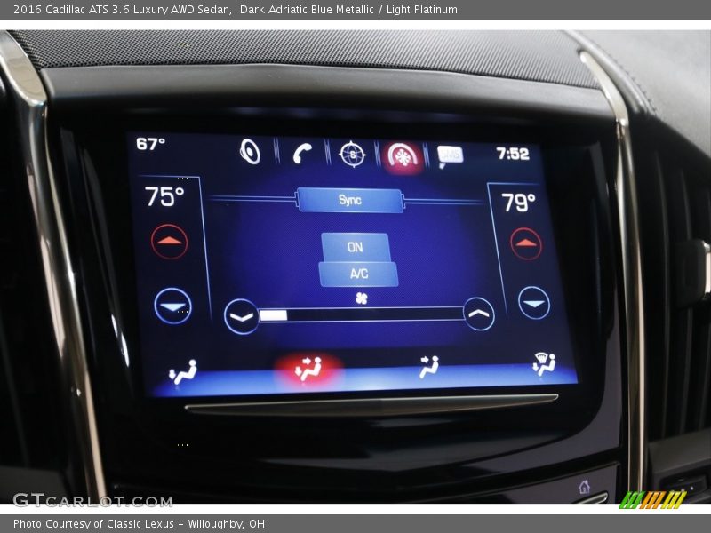 Controls of 2016 ATS 3.6 Luxury AWD Sedan
