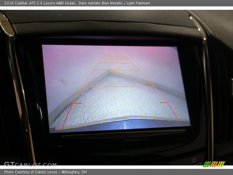Dark Adriatic Blue Metallic / Light Platinum 2016 Cadillac ATS 3.6 Luxury AWD Sedan