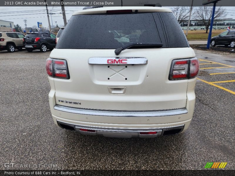 White Diamond Tricoat / Cocoa Dune 2013 GMC Acadia Denali