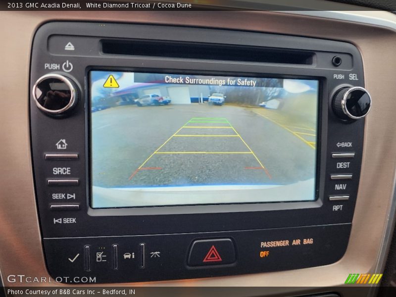 White Diamond Tricoat / Cocoa Dune 2013 GMC Acadia Denali