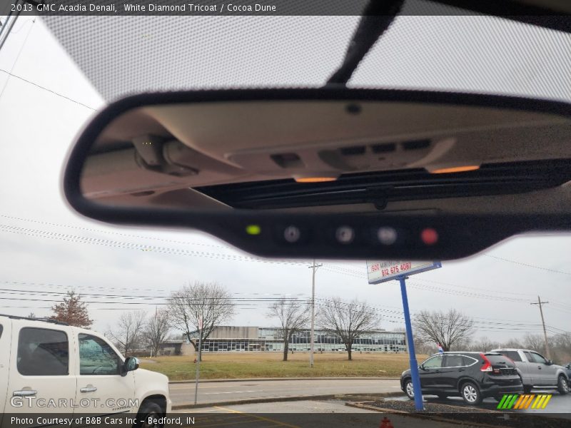 White Diamond Tricoat / Cocoa Dune 2013 GMC Acadia Denali