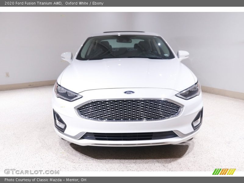 Oxford White / Ebony 2020 Ford Fusion Titanium AWD