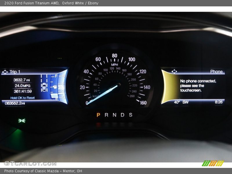  2020 Fusion Titanium AWD Titanium AWD Gauges