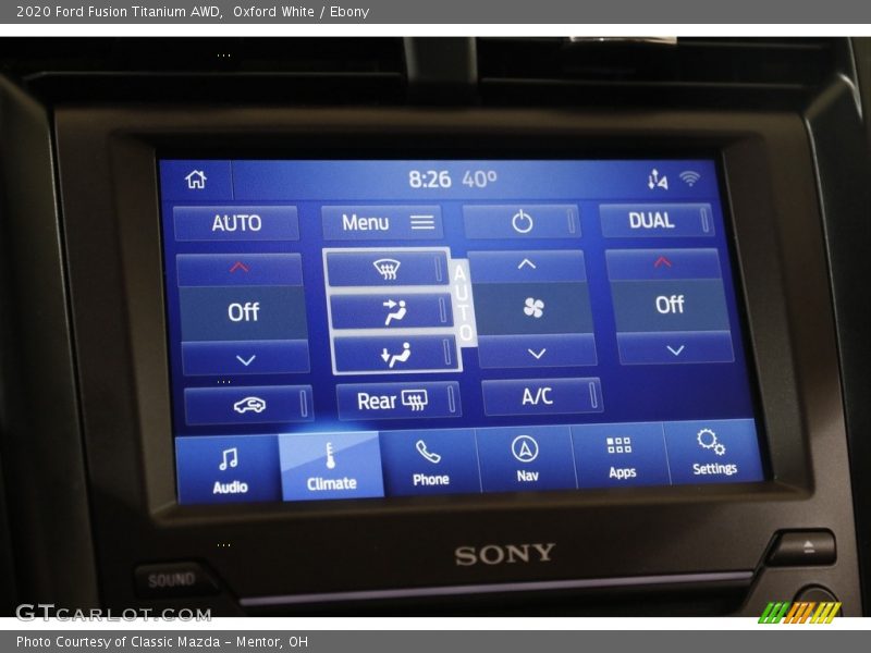 Oxford White / Ebony 2020 Ford Fusion Titanium AWD