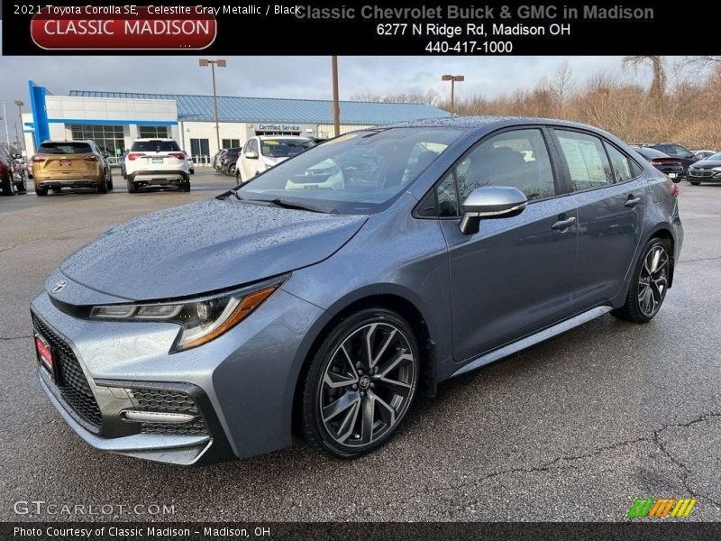 Celestite Gray Metallic / Black 2021 Toyota Corolla SE
