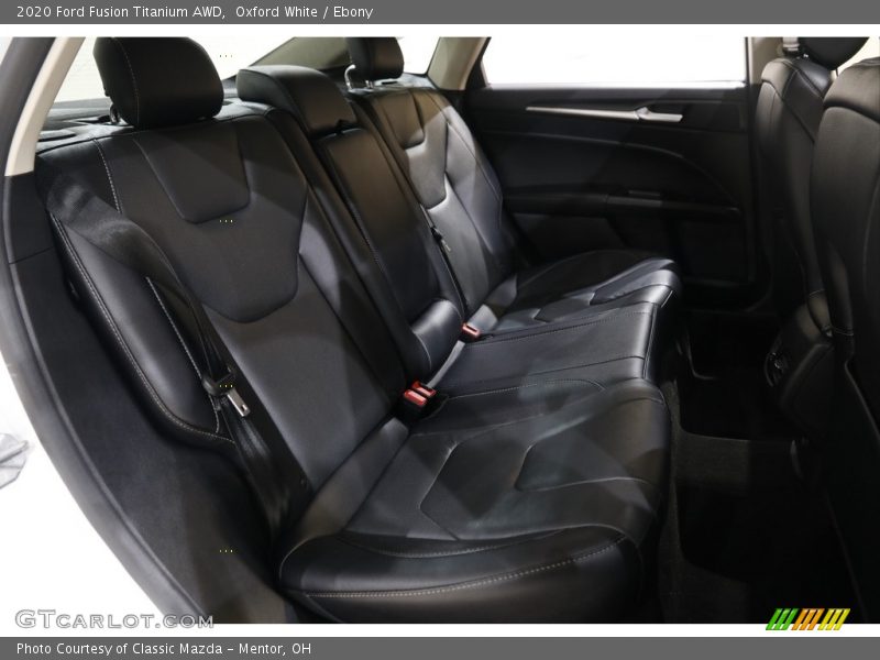 Rear Seat of 2020 Fusion Titanium AWD