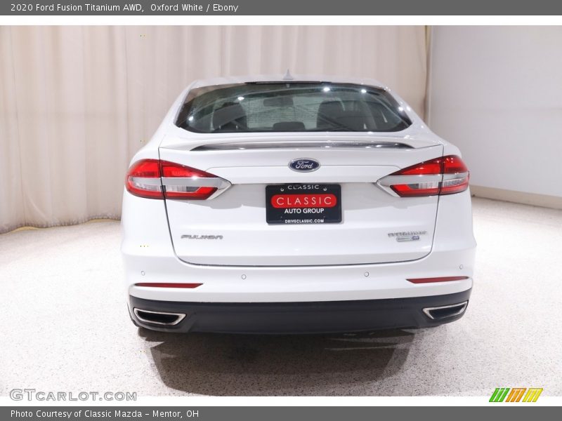 Oxford White / Ebony 2020 Ford Fusion Titanium AWD