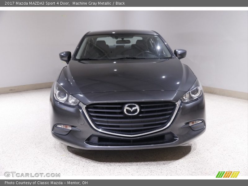 Machine Gray Metallic / Black 2017 Mazda MAZDA3 Sport 4 Door