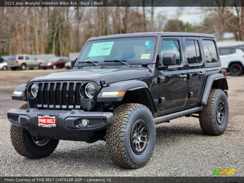 Black / Black 2023 Jeep Wrangler Unlimited Willys 4x4