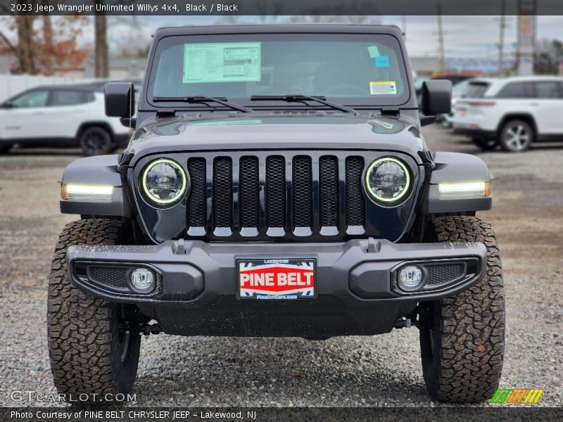 Black / Black 2023 Jeep Wrangler Unlimited Willys 4x4