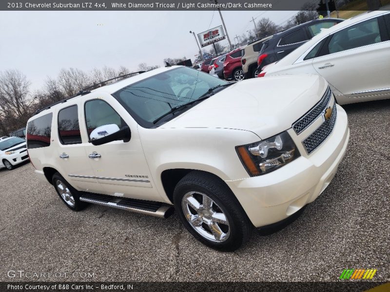 White Diamond Tricoat / Light Cashmere/Dark Cashmere 2013 Chevrolet Suburban LTZ 4x4