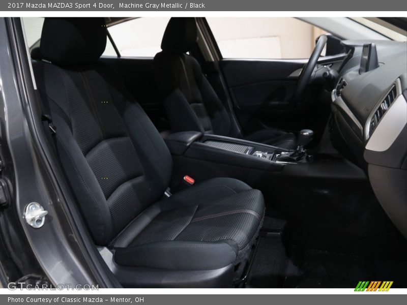 Machine Gray Metallic / Black 2017 Mazda MAZDA3 Sport 4 Door