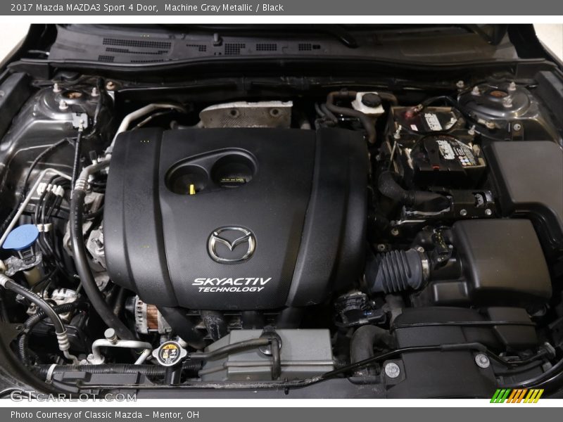 Machine Gray Metallic / Black 2017 Mazda MAZDA3 Sport 4 Door