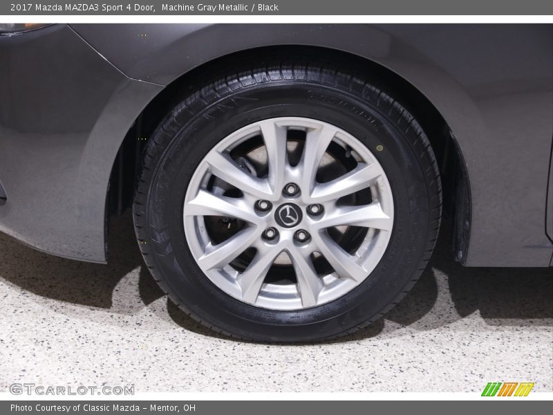 Machine Gray Metallic / Black 2017 Mazda MAZDA3 Sport 4 Door