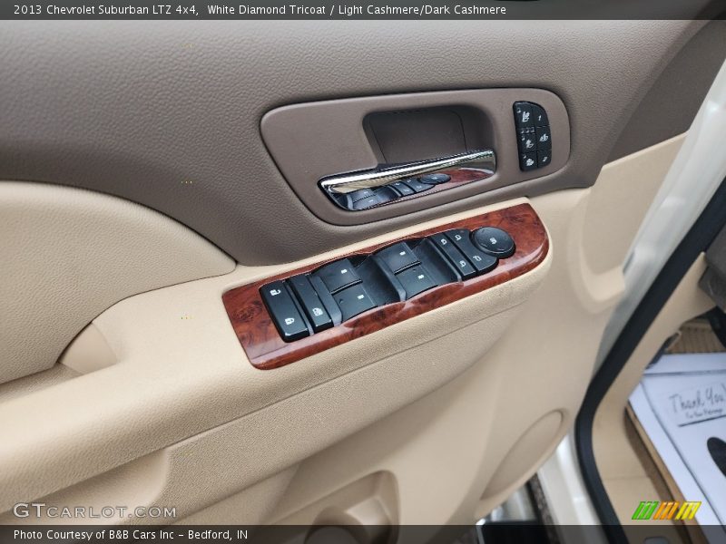 White Diamond Tricoat / Light Cashmere/Dark Cashmere 2013 Chevrolet Suburban LTZ 4x4