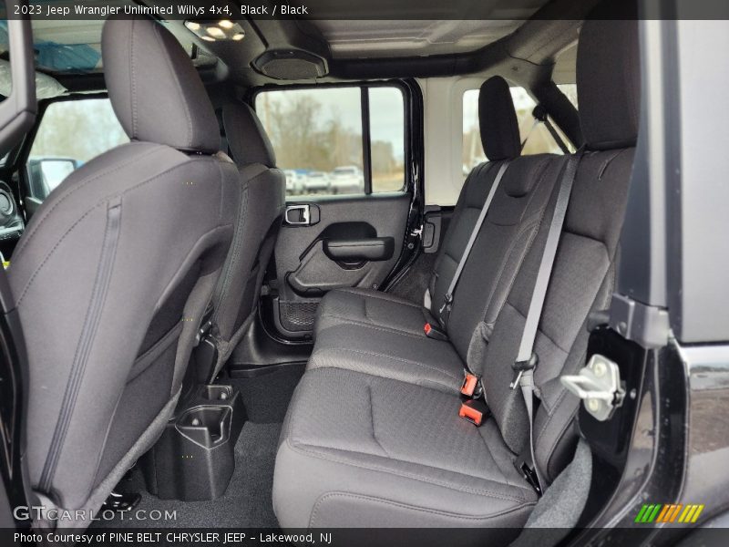 Rear Seat of 2023 Wrangler Unlimited Willys 4x4