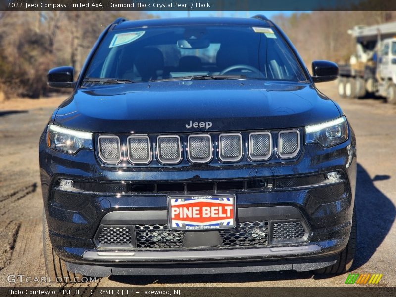 Diamond Black Crystal Pearl / Black 2022 Jeep Compass Limited 4x4