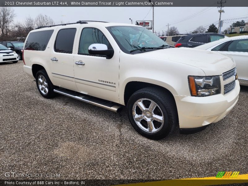 White Diamond Tricoat / Light Cashmere/Dark Cashmere 2013 Chevrolet Suburban LTZ 4x4