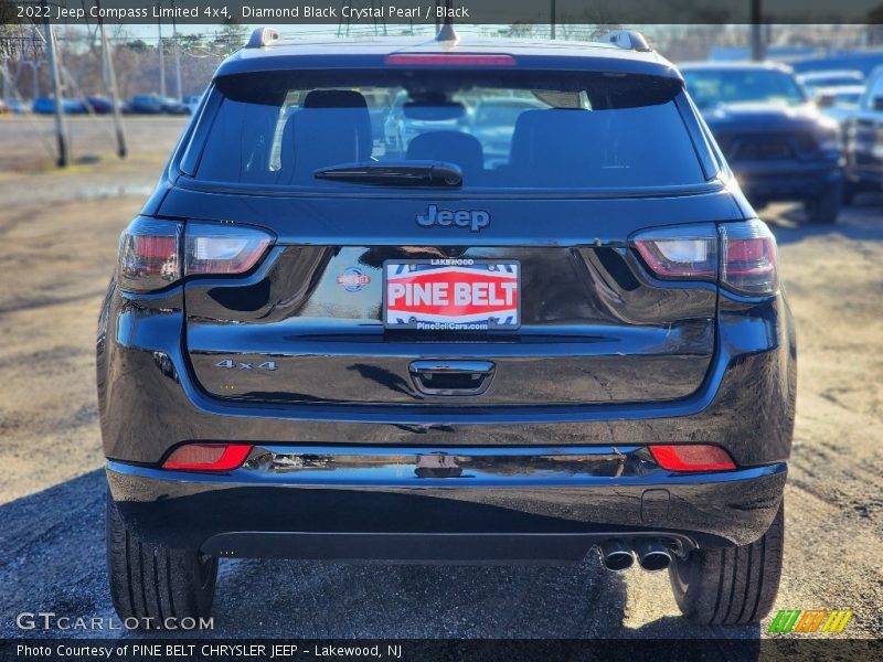 Diamond Black Crystal Pearl / Black 2022 Jeep Compass Limited 4x4