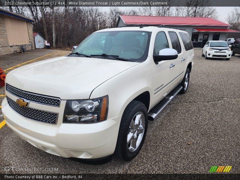 White Diamond Tricoat / Light Cashmere/Dark Cashmere 2013 Chevrolet Suburban LTZ 4x4