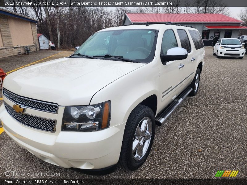 White Diamond Tricoat / Light Cashmere/Dark Cashmere 2013 Chevrolet Suburban LTZ 4x4