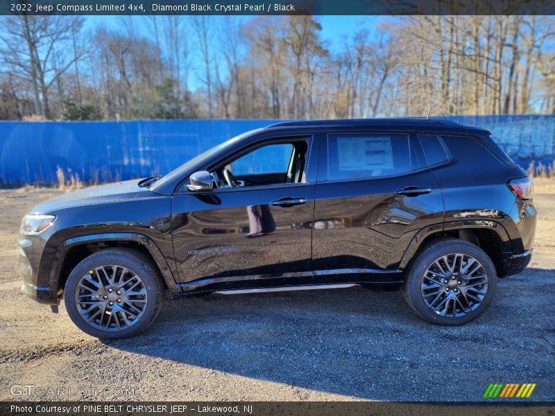 Diamond Black Crystal Pearl / Black 2022 Jeep Compass Limited 4x4