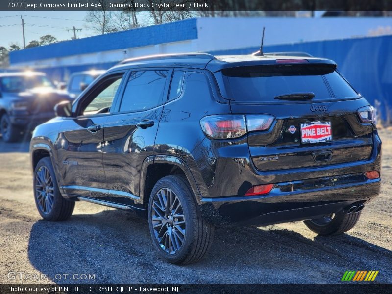Diamond Black Crystal Pearl / Black 2022 Jeep Compass Limited 4x4