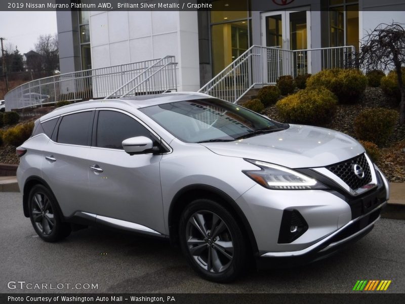 Brilliant Silver Metallic / Graphite 2019 Nissan Murano Platinum AWD