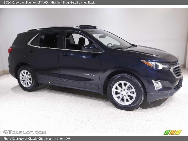Midnight Blue Metallic / Jet Black 2020 Chevrolet Equinox LT AWD