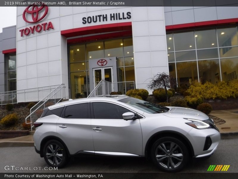 Brilliant Silver Metallic / Graphite 2019 Nissan Murano Platinum AWD