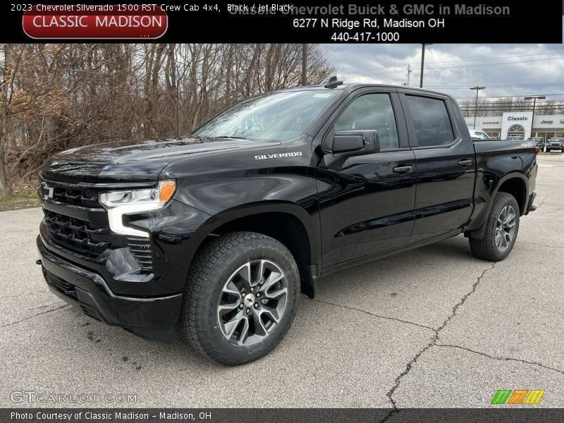 Black / Jet Black 2023 Chevrolet Silverado 1500 RST Crew Cab 4x4