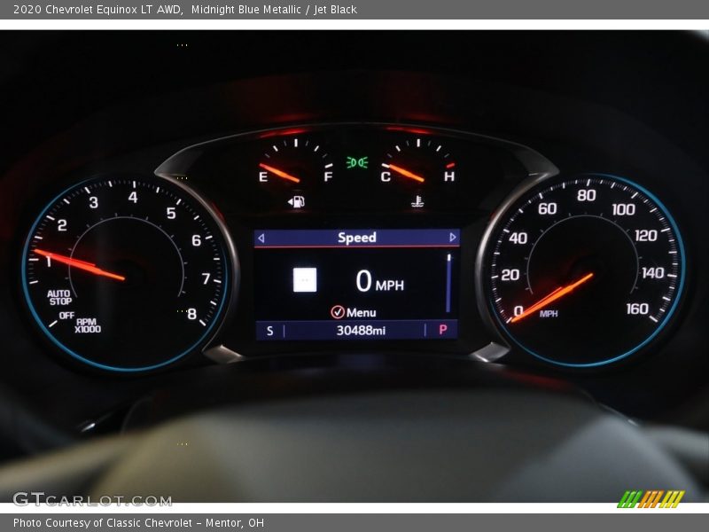 Midnight Blue Metallic / Jet Black 2020 Chevrolet Equinox LT AWD