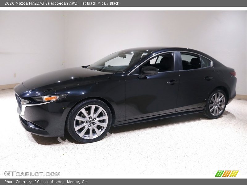 Jet Black Mica / Black 2020 Mazda MAZDA3 Select Sedan AWD