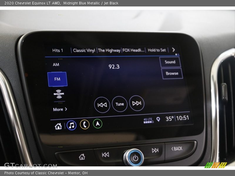 Midnight Blue Metallic / Jet Black 2020 Chevrolet Equinox LT AWD