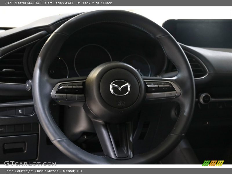 Jet Black Mica / Black 2020 Mazda MAZDA3 Select Sedan AWD