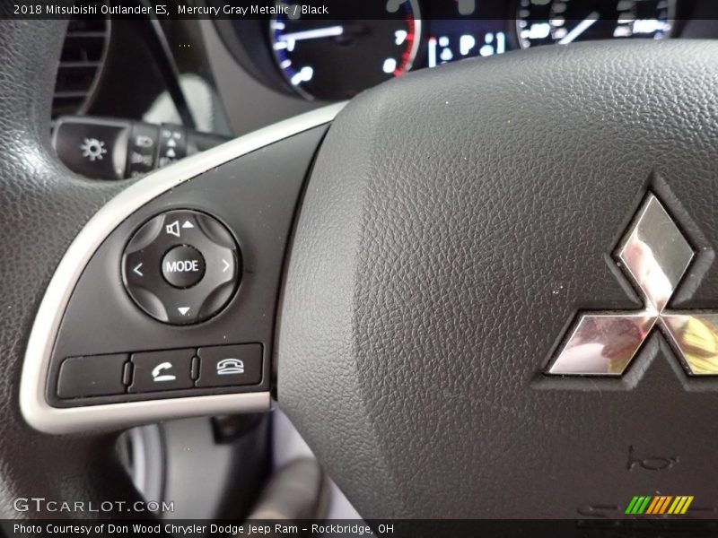 Mercury Gray Metallic / Black 2018 Mitsubishi Outlander ES