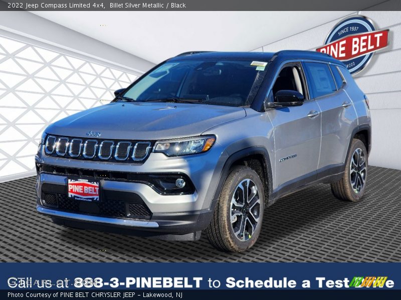 Billet Silver Metallic / Black 2022 Jeep Compass Limited 4x4
