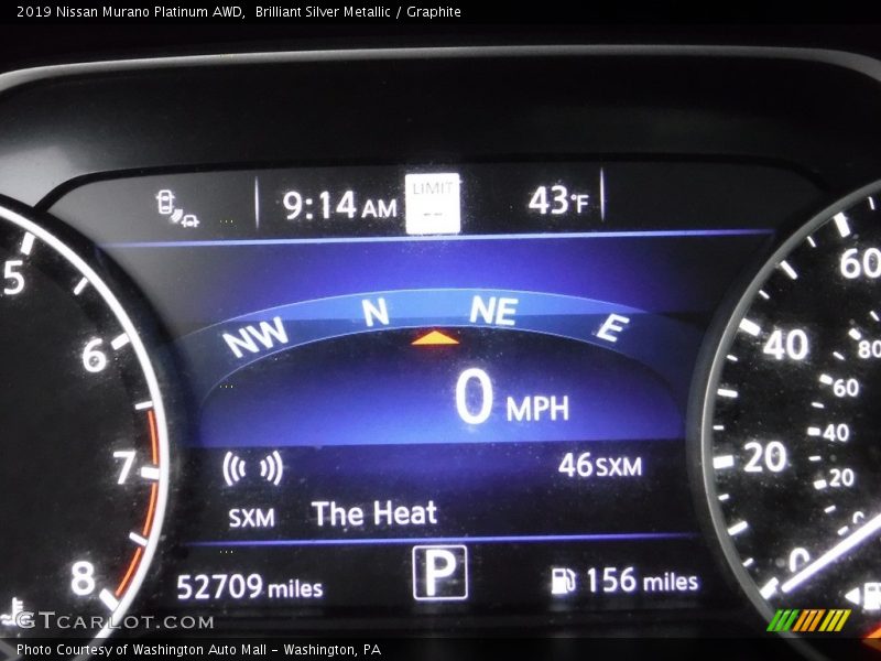 Brilliant Silver Metallic / Graphite 2019 Nissan Murano Platinum AWD