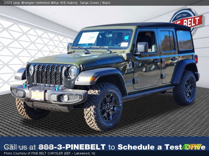 Sarge Green / Black 2023 Jeep Wrangler Unlimited Willys 4XE Hybrid