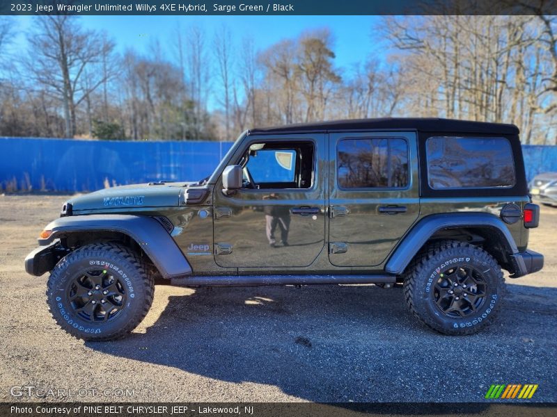 Sarge Green / Black 2023 Jeep Wrangler Unlimited Willys 4XE Hybrid