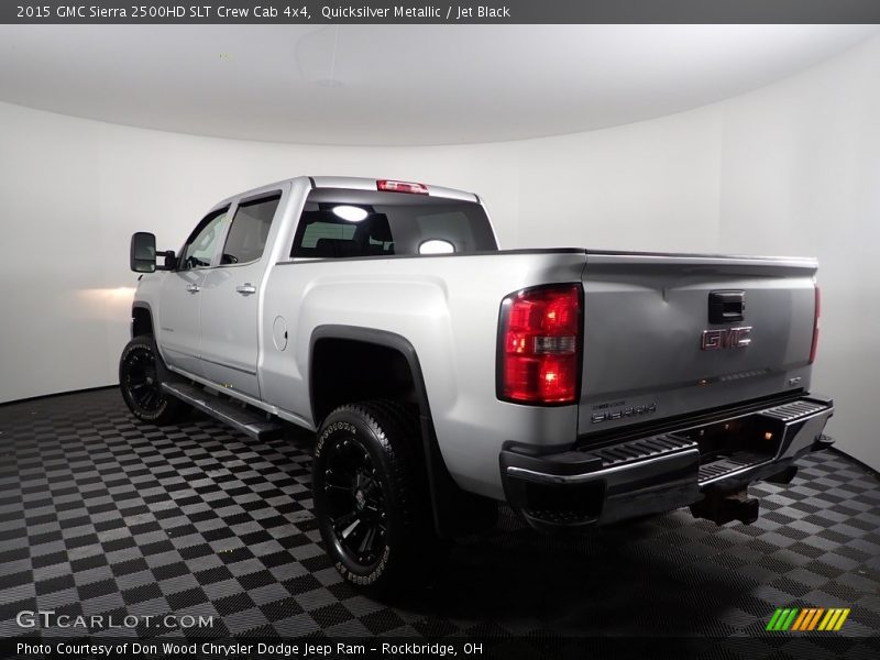 Quicksilver Metallic / Jet Black 2015 GMC Sierra 2500HD SLT Crew Cab 4x4